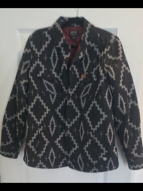 Ariat Black Jacket with White Geometric Pattern